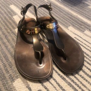 Michael Kors Jelly Sandals, Bronze